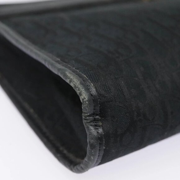 Christian Dior Trotter Canvas Clutch Bag Black Silver - Picture 7 of 16